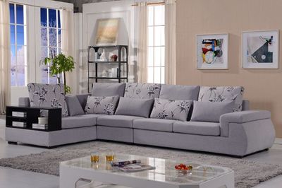 普尼狄現(xiàn)代簡(jiǎn)約時(shí)尚布藝轉(zhuǎn)角沙發(fā) 大小戶(hù)型皆宜，拆洗設(shè)計(jì)更貼心